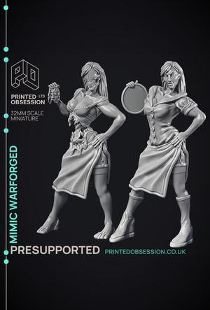 Mimic Warforged - 2 Models - Assassin Clan - PRESUPPORTED - 32 mm scale 