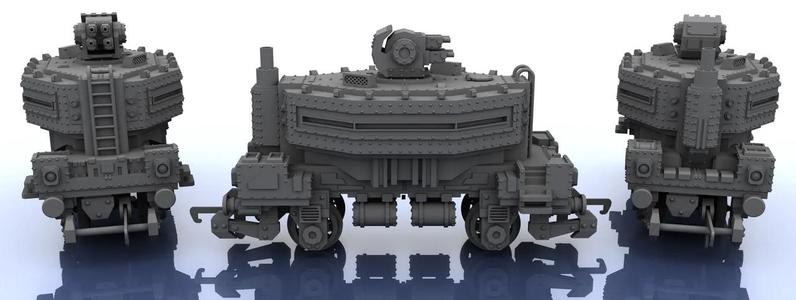 OO Scale Train - Warhammer Style - Single + AA   