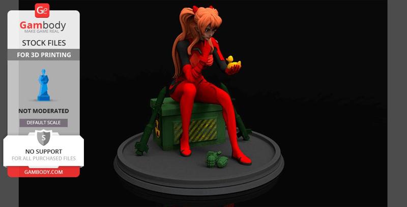 Asuka with Duck