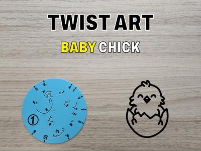 Rotary Drawing Stencil - Twist Art 1 Chick