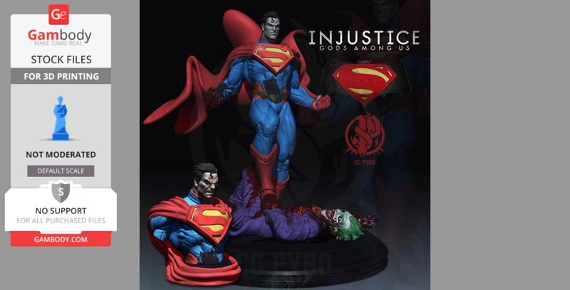 Superman Kills Joker Injustice League Figurine by CG Pyro