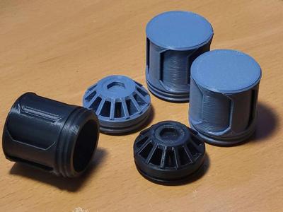 Gas Mask 40mm NATO Inlet "Defense" and "Swirl"   