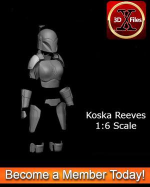 Koska Reeves Mandalorian Star War Armor Black Series - 1/6 Scale - Hottoys 1:6 - Action Figure