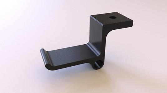 Simple Under Desk Headphone Hook