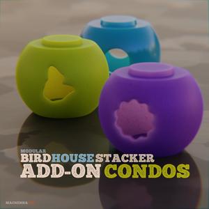  Modular Birdhouse Stacker | Add-On Pack 1