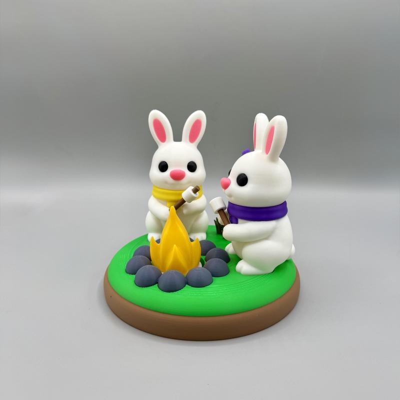 Bunny Campfire Night Light 
