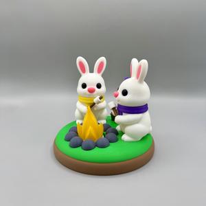 Bunny Campfire Night Light 