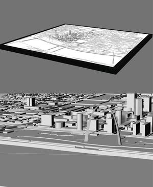 ST.LOUIS, Skyline 3d map