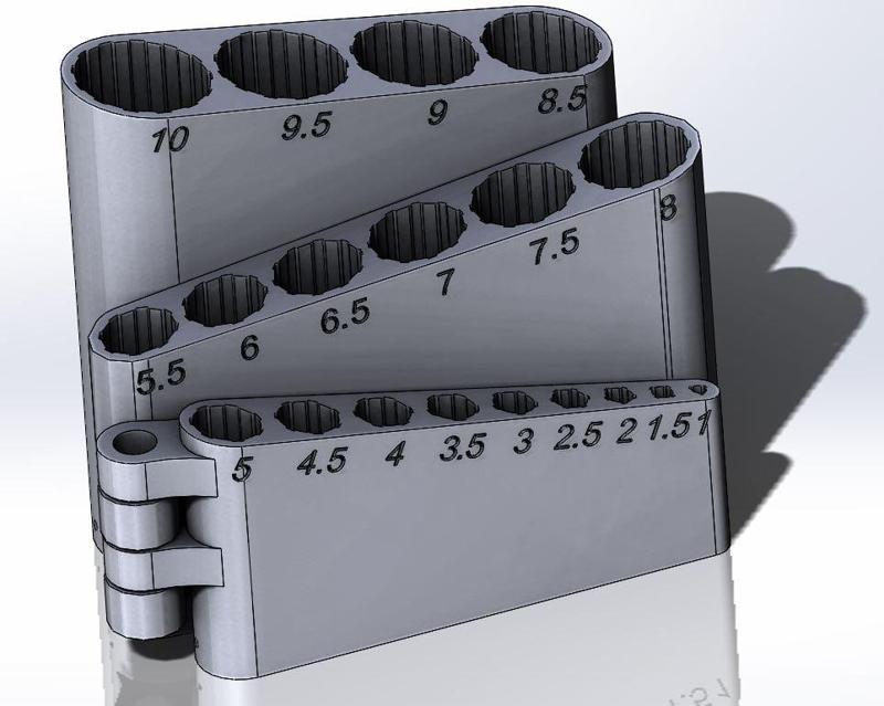 Foldable drill organizer