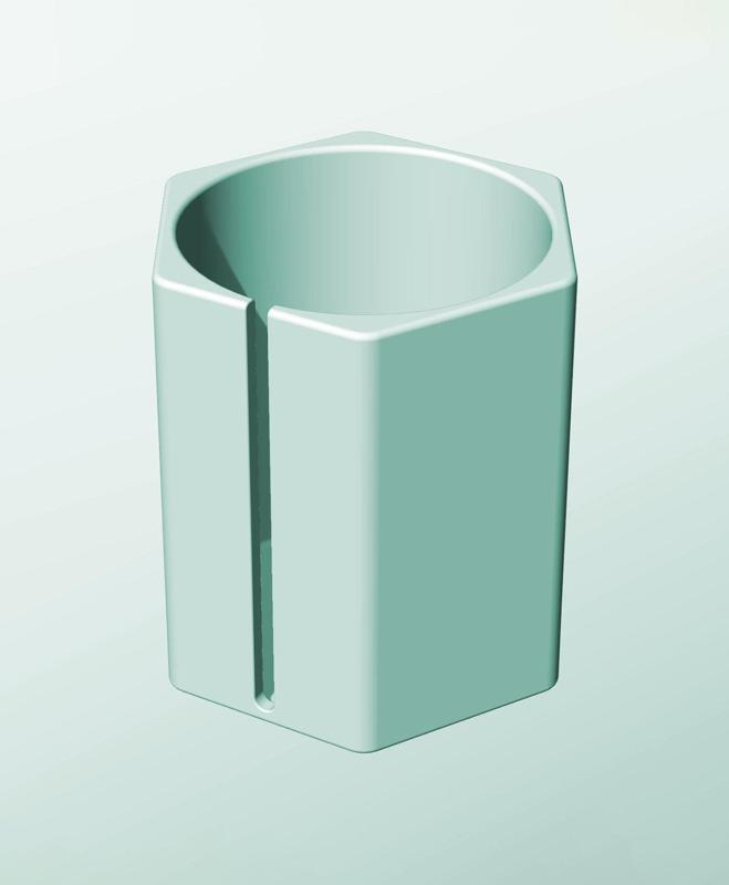 CH162-210-S Modular Stacking slotted container for home decor