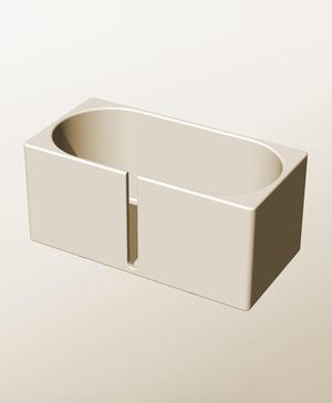 CX96-95-SB Modular Stacking slotted container for home decor