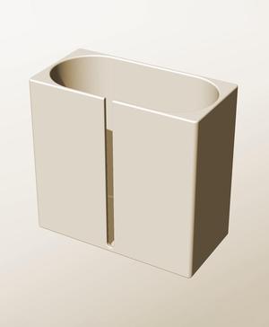 CX96-200-SB Modular Stacking slotted container for home decor