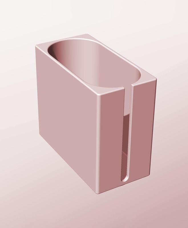 CX68-130-SS Modular stacking slotted container for home decor