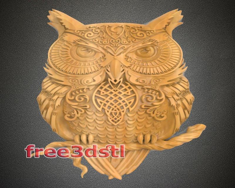 Owl 3D STL Model (FREE)