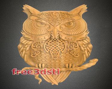 Owl 3D STL Model (FREE)