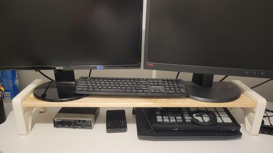 Japanese Joinery Monitor Riser – Tool-Free