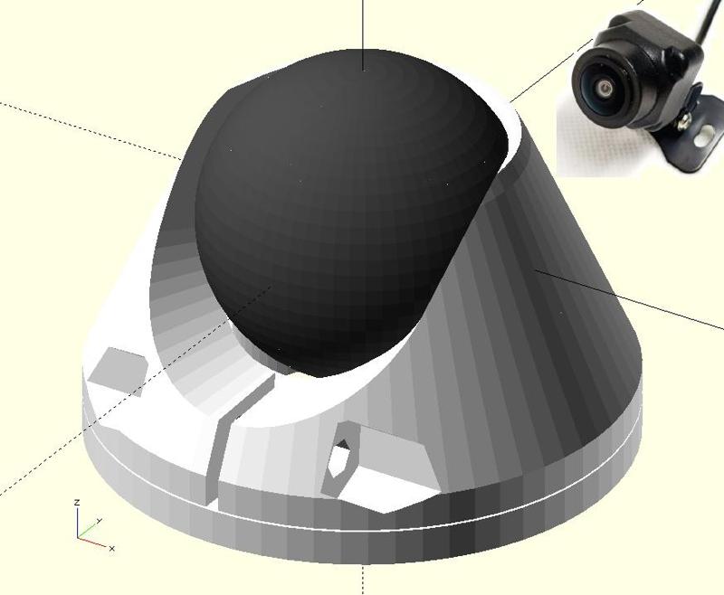 Tiny Camera Ball Dome Turret