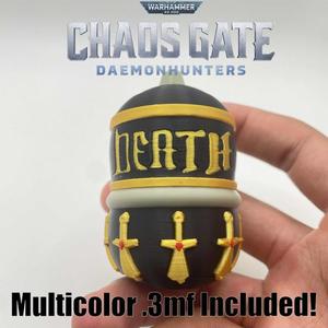 Warhammer 40k Chaos Gate Krak Grenade 3mf Prop Cosplay Darktide