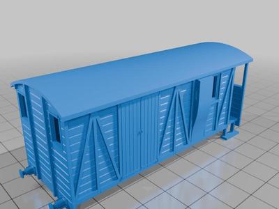 OO scale bogie Goods brake van/road van