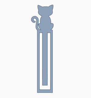 Cat Paperclip Bookmark 4.stl