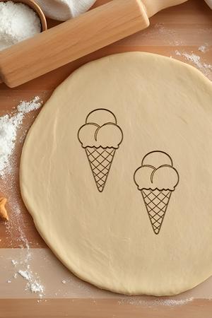 Ice Cream Cookie Cutter, Biscuit Cutter