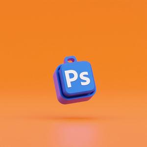 Adobe Photoshop Clicky Keychain - Keyboard Switch Keychain