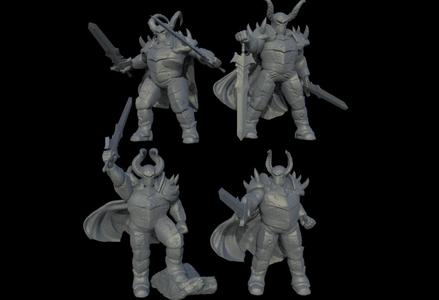 Chaos warriors with sword