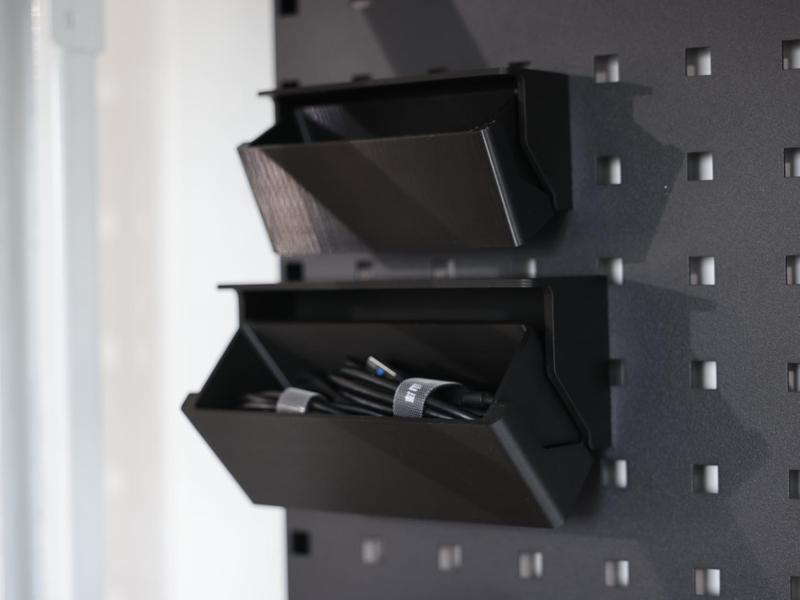 Angled Honeycomb Storage Wall Drawer Compatible with Square Pegboard 38mm Center Distance Square is 10x10mm
