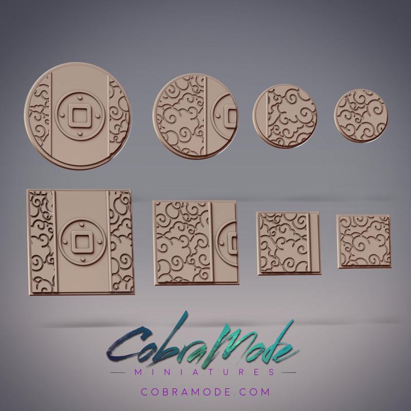 YuanYang Emblem Base Pack (8pcs) - Round and Square Versions