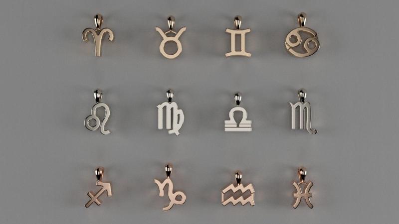 Zodiac Sign Pendant Bundle – Plain