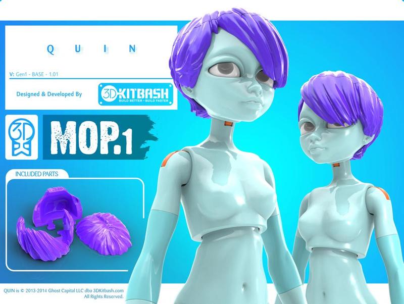 Quin G1: Mop1 – Hairy EXCLUSIVE – 3DKitbash.com