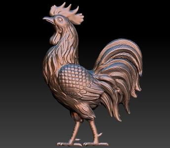 Rooster Statue  3D Print model