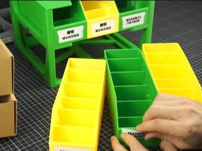 Multi-functional storage box, spool paper box recycled~~Saving material version, can be modified into a small trolley, small table, screw storage box, consumable rack