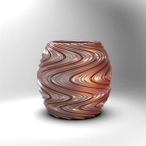Trippy Wave Vase/Pot