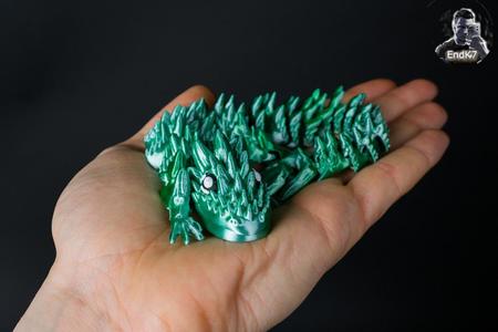 Spiky Mountain Dragon – Articulated – Print in Place – No Supports – Fantasy
