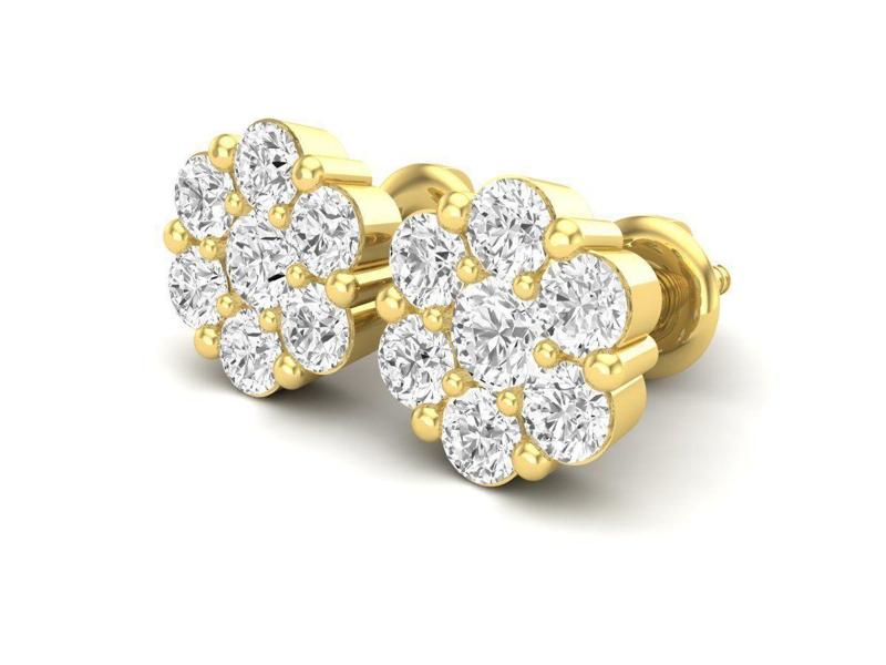 AV 495 Diamond cluster earrings