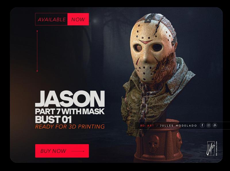 Jason Part 7 with mask Bust01