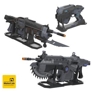 Gears of War Weapons – 3 Printable models – STL – Personal Use 3D Model Collection
