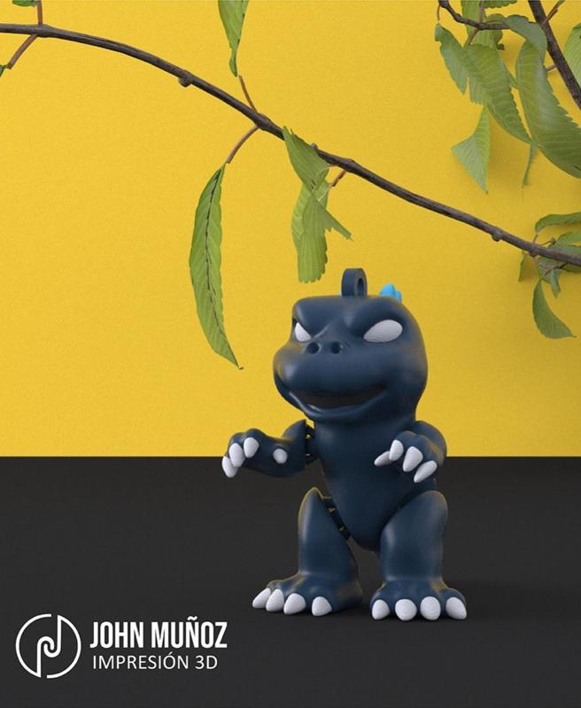 Godzilla Articulated Keychain Figure