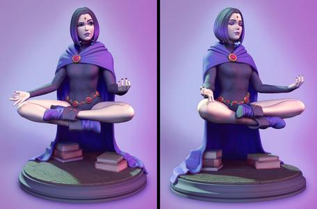 Meditating Raven Stl Files