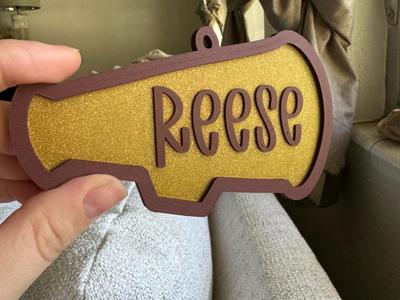 Customizable Megaphone Name Tag