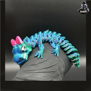 Grumpy Baby Dragon 🐉 – Multicolor – Articulated – Print in Place