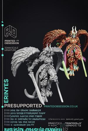 Erinyes – Hell Angel – PRESUPPORTED – Hell Hath No Fury – 32mm Scale