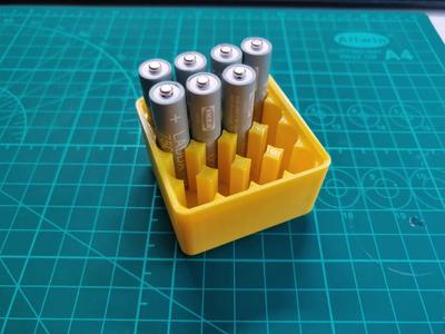 50mm gridfinity 1×1 AAA battery holder