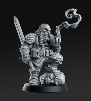 Garaldir - Dwarf Witcher - 32mm - DnD -
