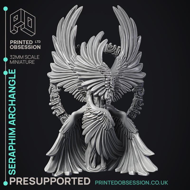 Seraphim - Archangel - PRESUPPROTED - 32 mm scale