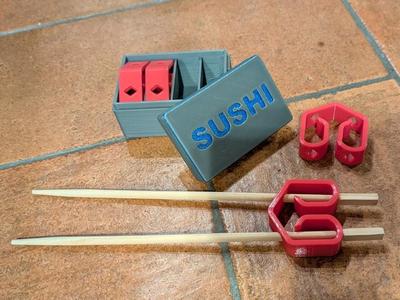 Chopstick Helper Sushi with case