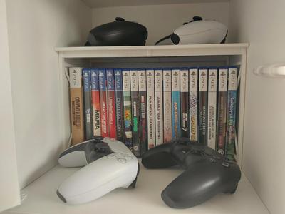 Shelf for Playstation, Blu-ray, DVD in Ikea Eket