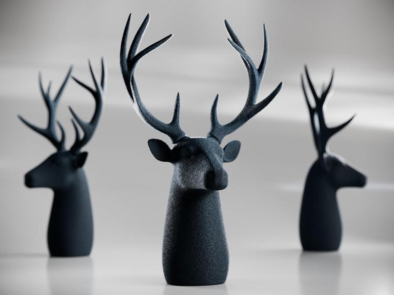 Cute Fuzzy Deer - Mini Decor