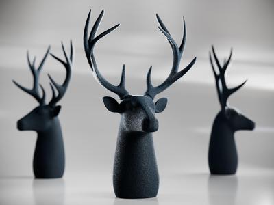 Cute Fuzzy Deer - Mini Decor